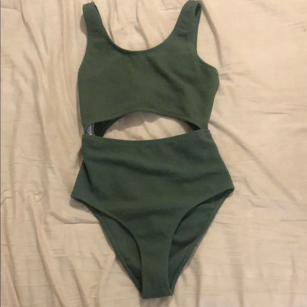 Green One Piece Swimsuit